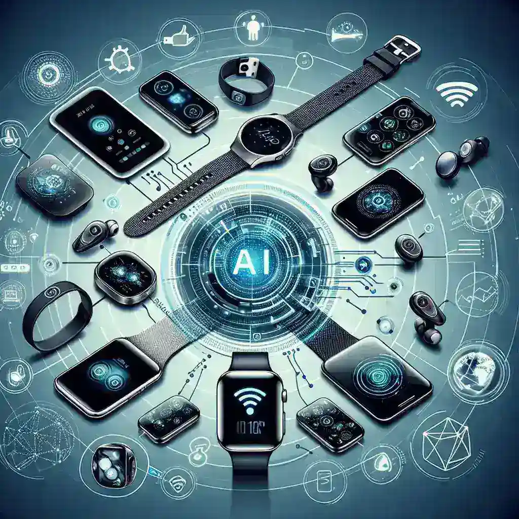 "Samsung wearable devices showcasing AI integration, highlighting innovative technology advancements in personal health and fitness tracking."