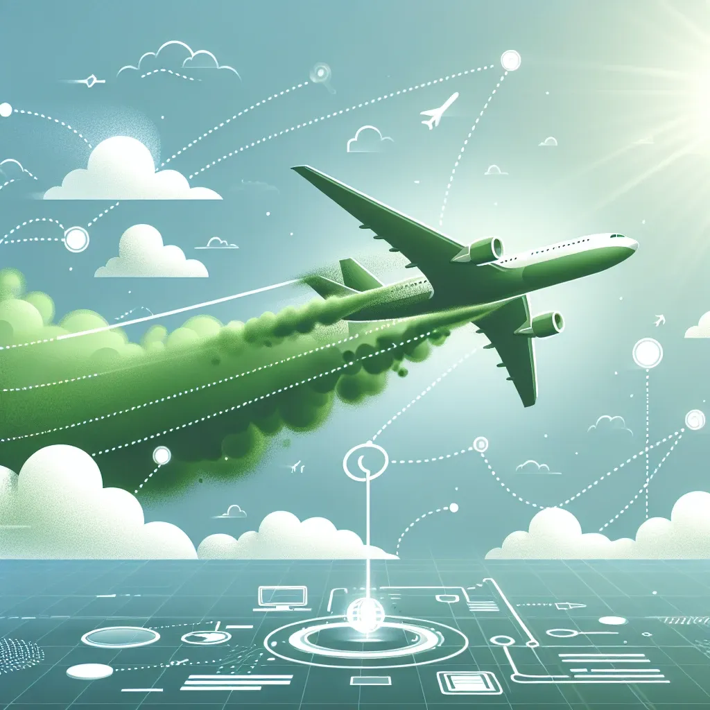 "Google Flights interface displaying the new sustainable aviation fuel filter option for flight bookings, promoting eco-friendly travel choices."