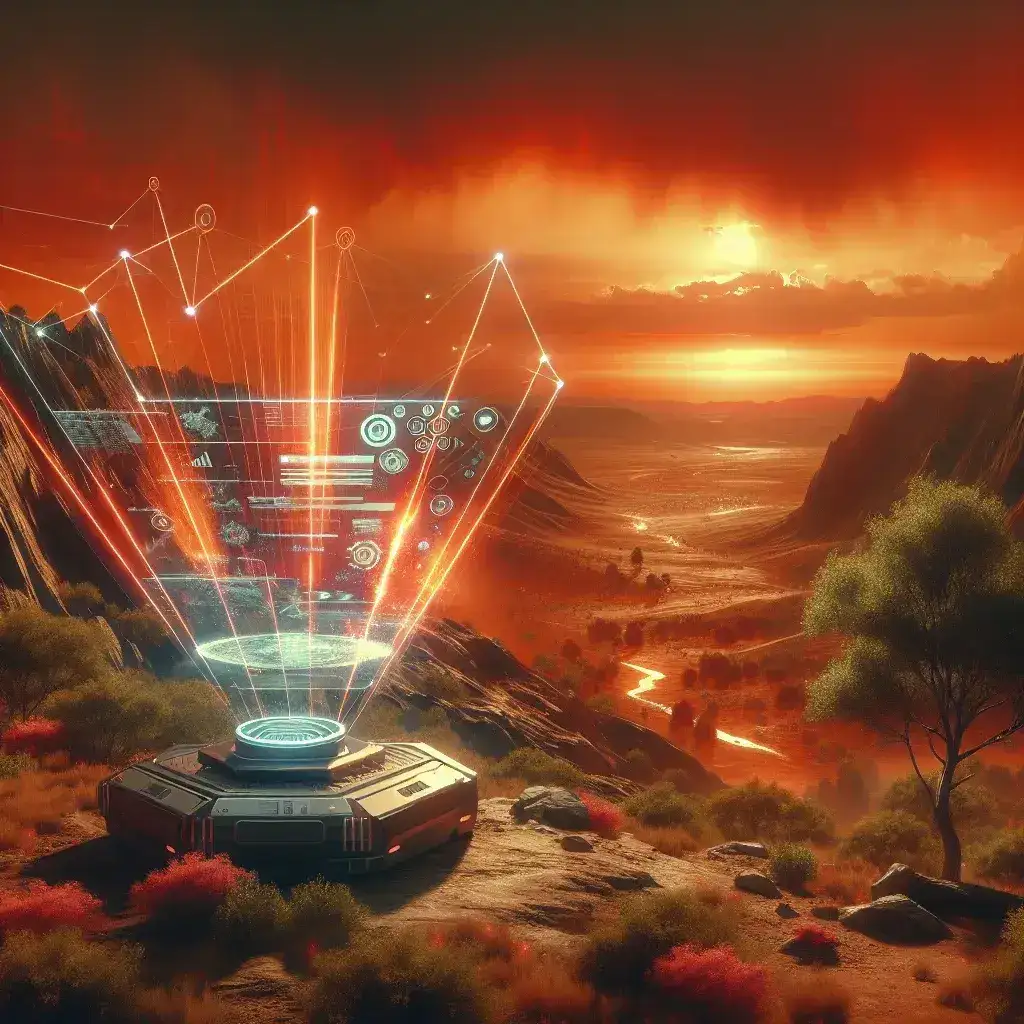 "AI-powered wildfire early warning system showcased by Energy Department in a press event, featuring advanced technology and data analytics to enhance disaster preparedness and response."